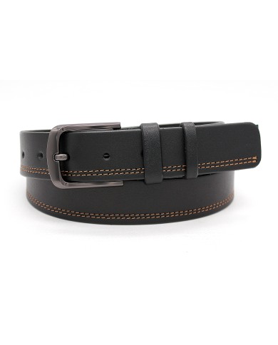 Formal men's leather belt