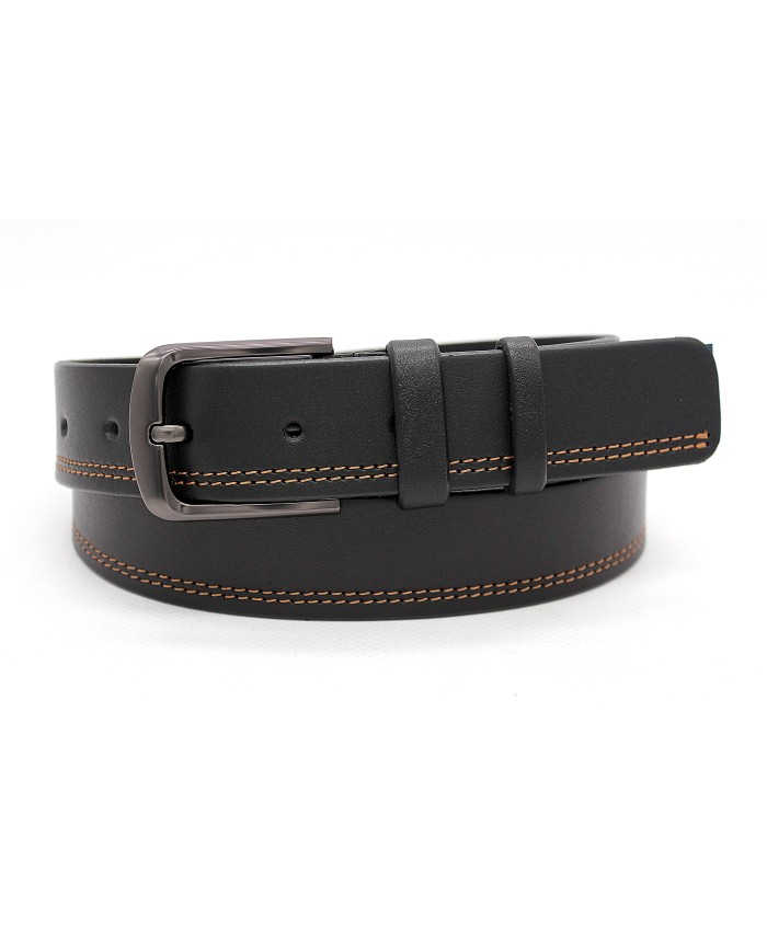Formal men's leather belt