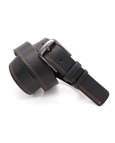 Formal men's leather belt