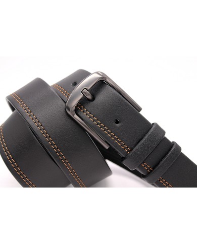 Formal men's leather belt