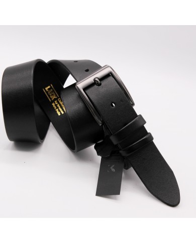 Leather men's belt from the LUX series