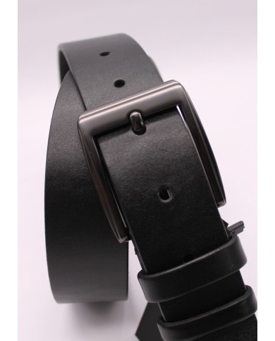 Leather men's belt from the LUX series