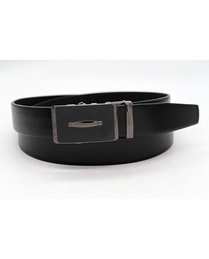 Men's belt with automatic buckle