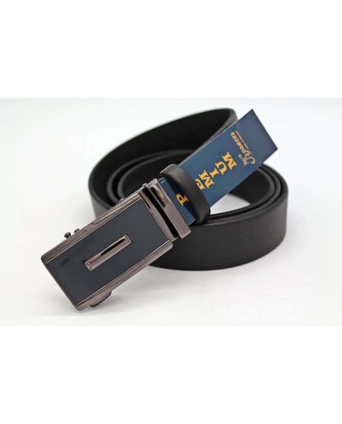 Automatic men's leather belt