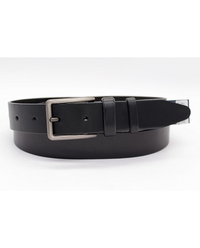 Classic men's belt with iron buckle